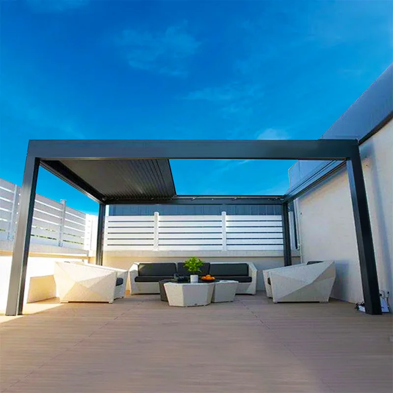 

Outdoor Garden Pergla Folding Pergola Terrace Roof pergola canopy Bioclimatic Pergolas Terrace Furniture Garden Sauna Terrace