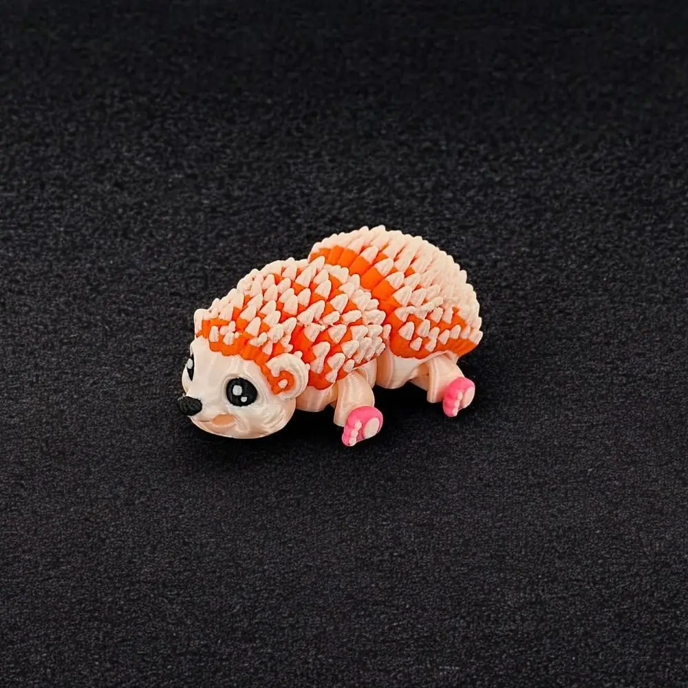 Movable Joints Mini 3D Printing Hedgehog Cartoon Handicraft Hedgehog Sculpture Figurine Realistic 3D Printed Hedgehog Toy Kids