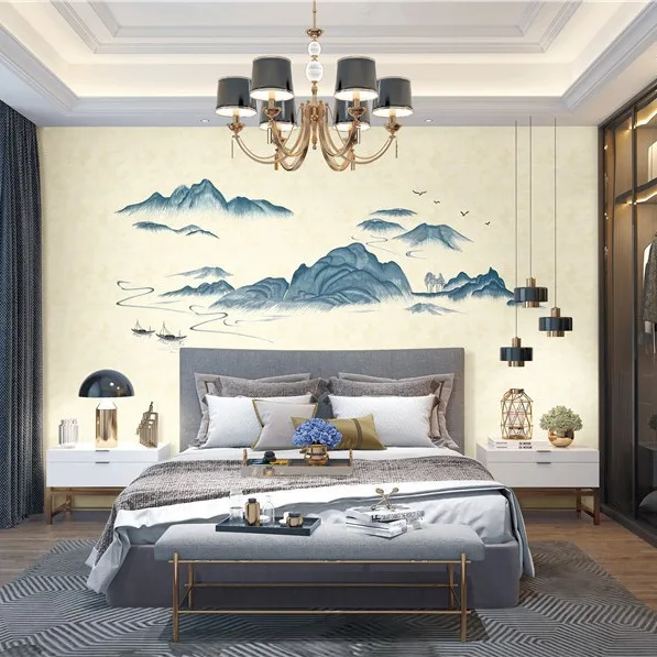

Decorative paintings, entry, porch, bedroom, bedside, study, aisle, mural