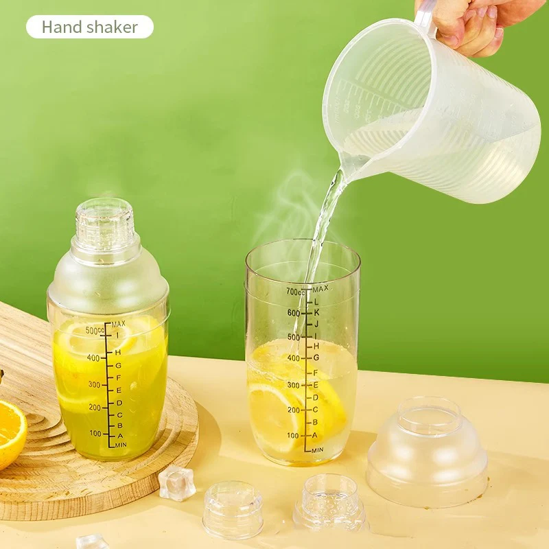 Shak Cup Hand Lemon Hand Pot Four-Stage Milk Tea Tool Set Bartender Shaker Cup Hand Lemon PC Resin Shake Kettle