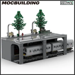 MOC Building Blocks City Street View Architecture Underground Metro Station 2 And Subway 3 Assembly Technology Bricks Toys Gifts