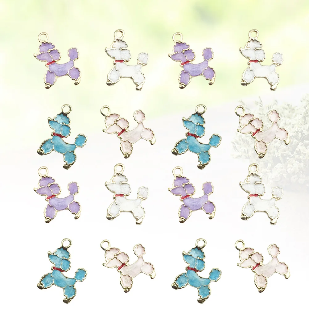 

40pcs Alloy Pendant Charms Diy Jewelry Making Accessories For Necklace Bracelet Keychain Sweater Chain Anklet Decor Pink Blue