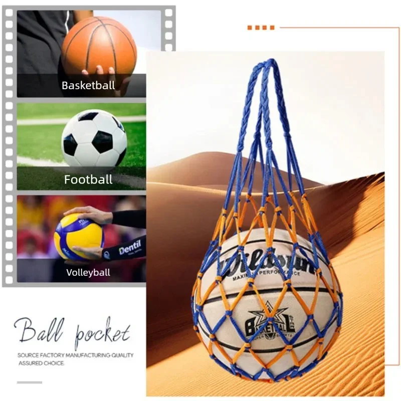 

Football Net Bag Sports Ball Holder Youth Football Self Trainer Sports Mesh Equipment for Carrying Basketball Volleyball Soccer