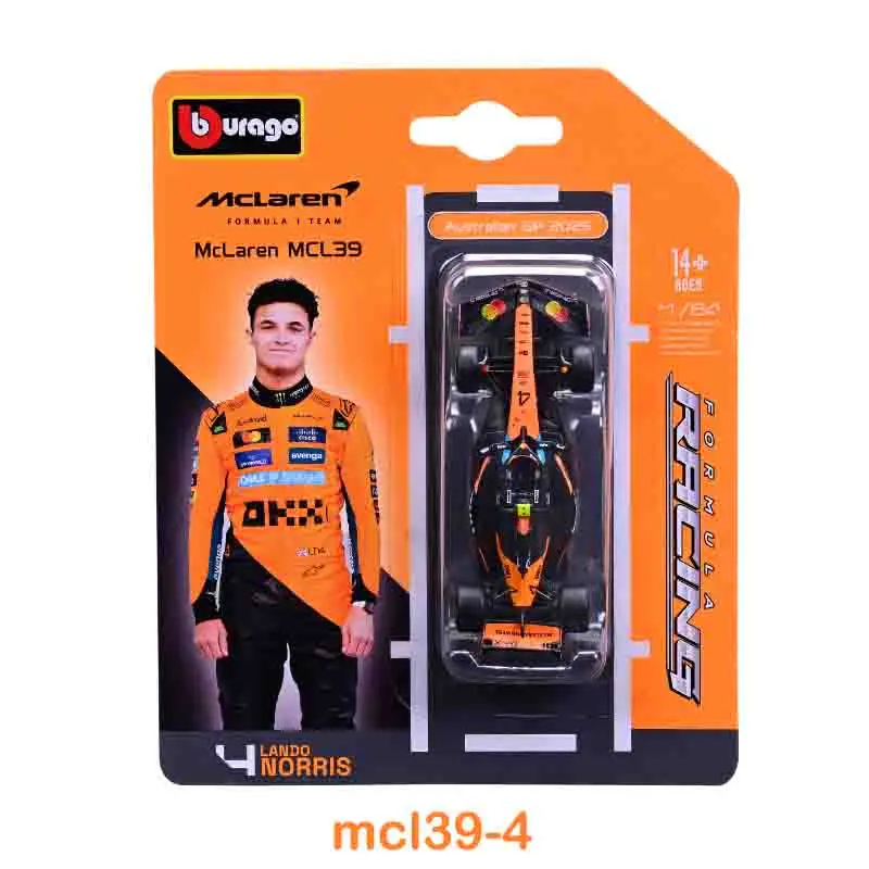 

Bburago 1:64 2025 F1 SF-25 RB21 MCL39 W16E Australian / Bahrain GP Diecast Model Car