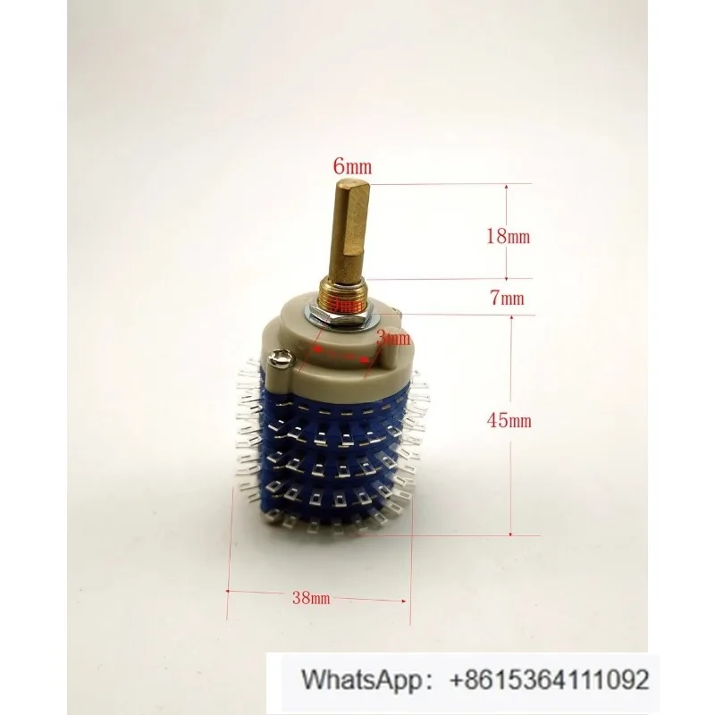 

Copper shaft silver plated 4 * 24 band rotary switch