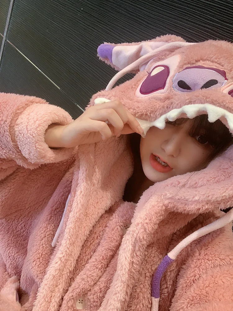 أنيمي غرزة الوالدين والطفل نيسيي منامة النوم رداء السراويل الفانيلا منامة Kawaii الكرتون رشاقته ملابس المنزل بيجامة عائلية #6