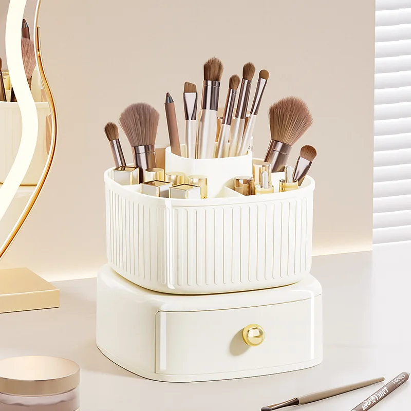 

Dressing Table and Makeup Organizer, Bathroom Brush Holder, Vanity Brushes, Cleaning Make Up, Lipstick Box, Desk Shelf, Home