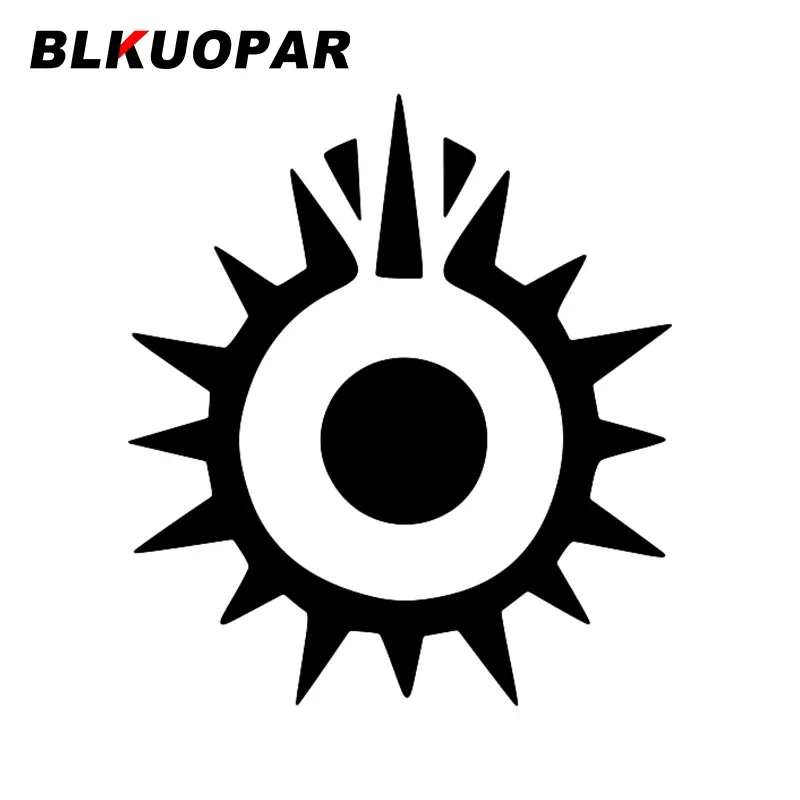 

BLKUOPAR Black Sun Car Sticker Scratch-Proof Die Cut Fashionable Personality Decoration Funny Creative ATV Car Door Protector