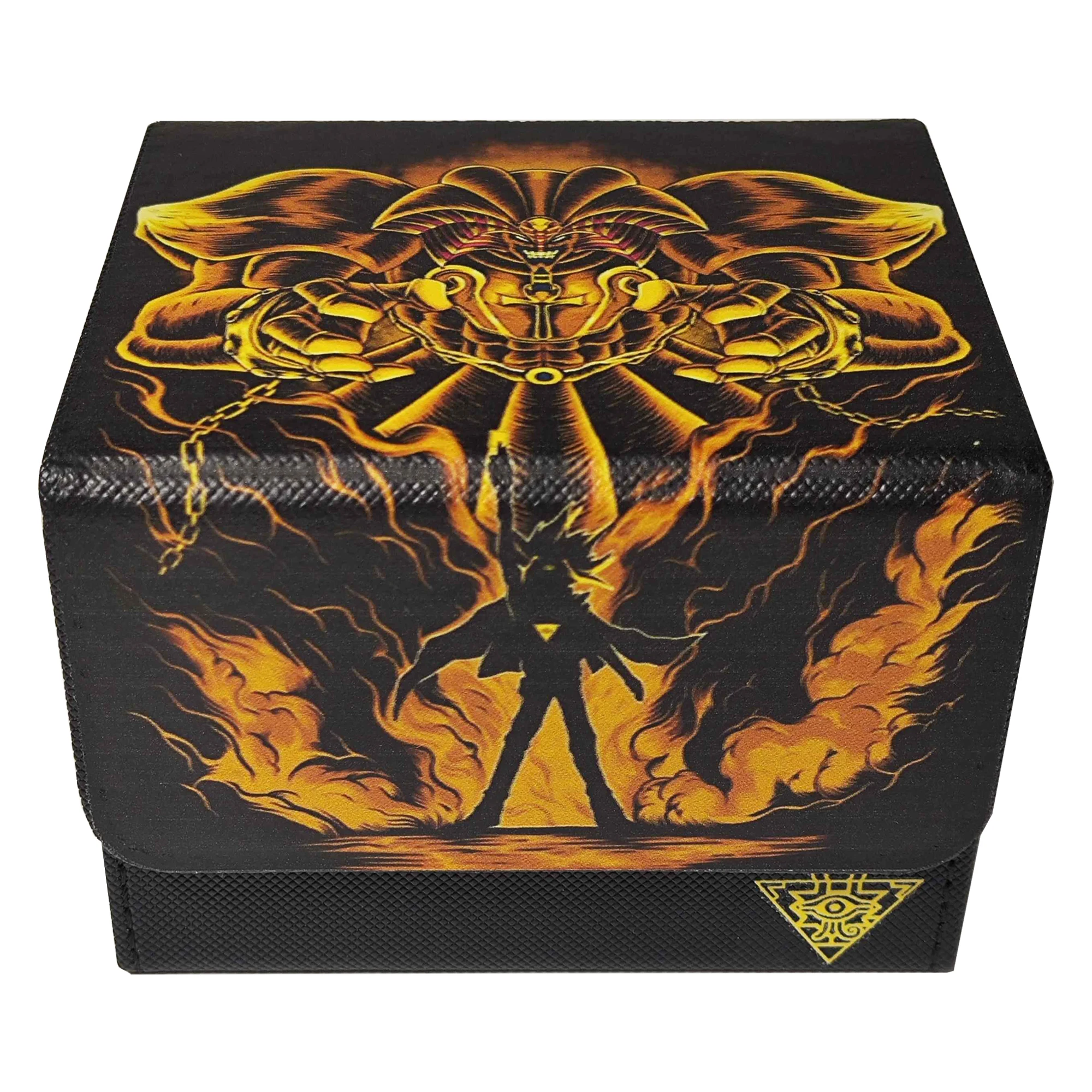 

Diy Self Made Yu-Gi-Oh! Exodia Card Storage Box Opcg Ws Ptcg Ygo Leather Magnetic Suction Card Storage Box Anime Cards Gift