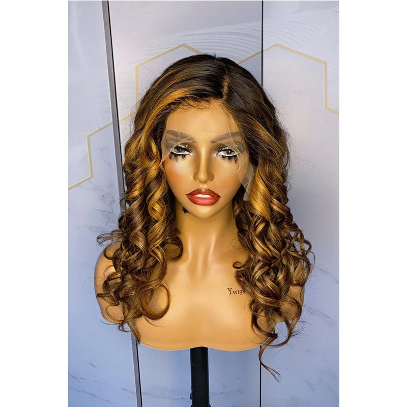 

Highlight Blonde 26inch 180Density 5x5 Silk Base Body Wave Preplucked Jewish Human BabyHair HDLace Wig European Hair Glueless