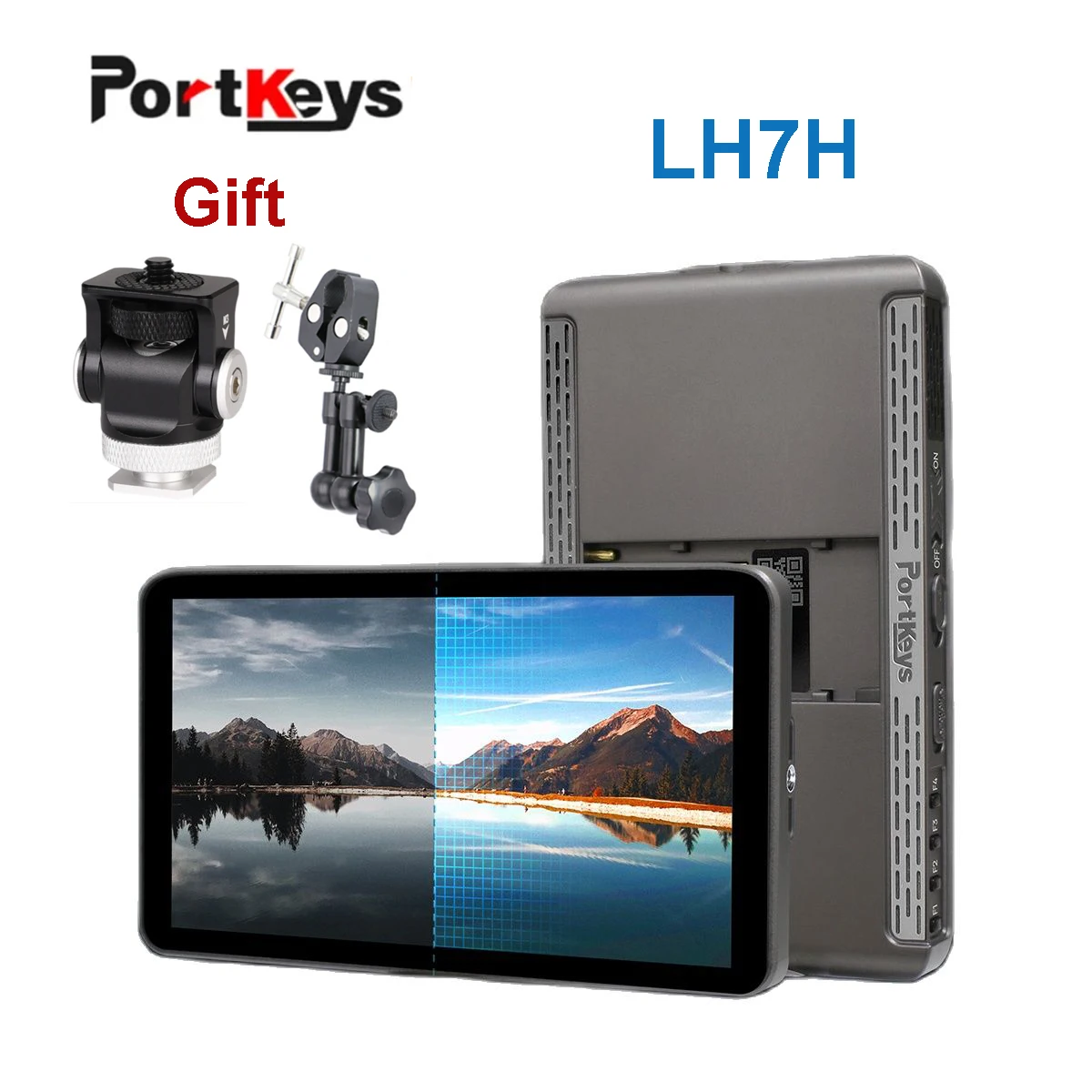 Portkeys LH7H 1000nit 7inch High Brightness Monitor on Camera  Field DSLR Monitor 3D LUT Output