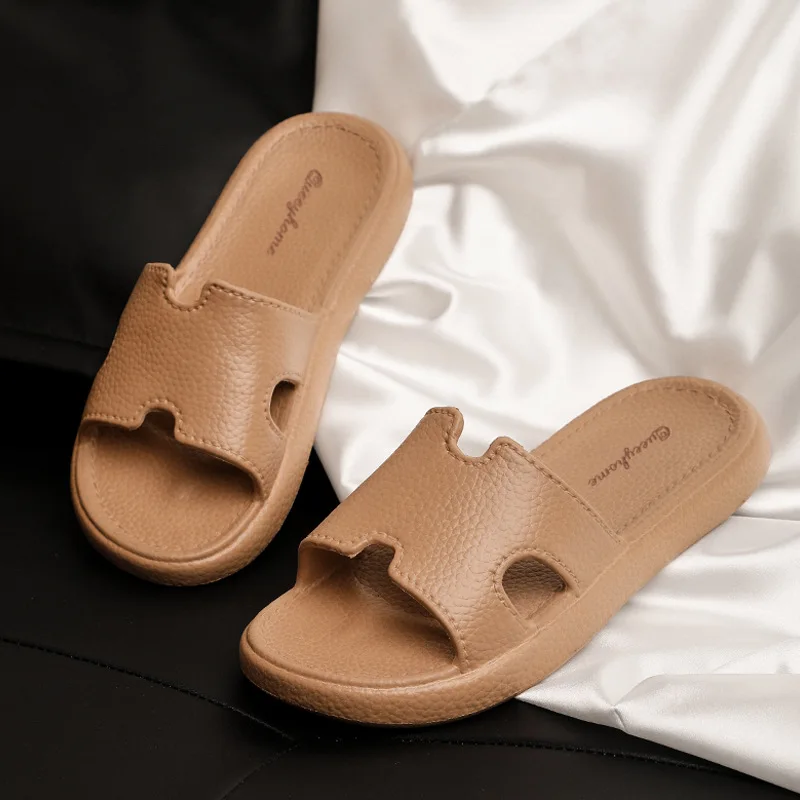 Women EVA Slippers Non Slip Bathroom Shower Home Indoor Outdoor Slides Lightweight Thick Sole Comfortable Summer Beach Sandals view 3