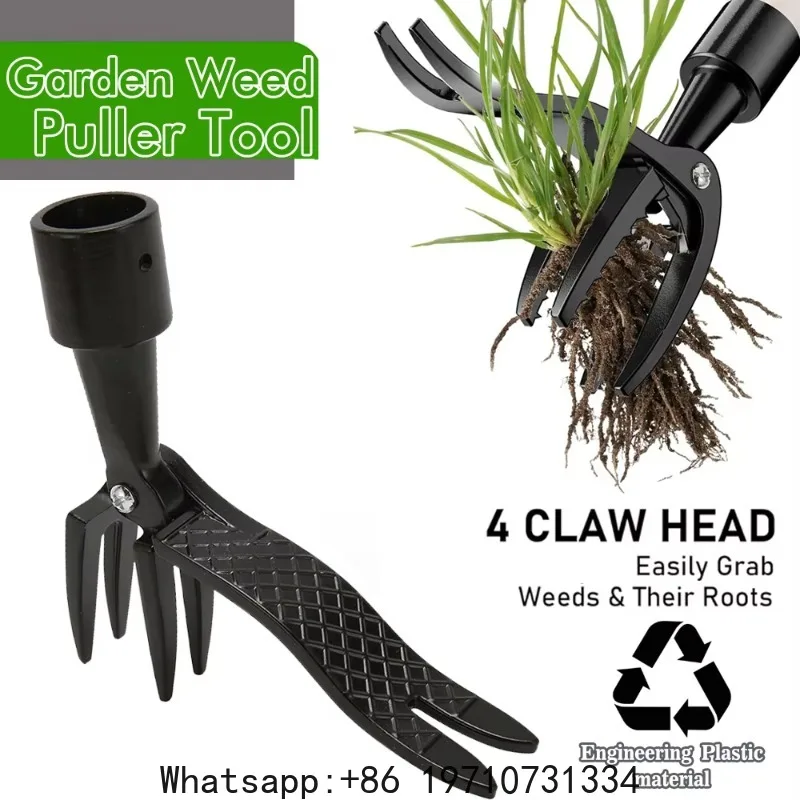 Gardening Tool Kit: Rotary Cultivator and Weed Puller for Efficient Soil Aeration and Weed Control