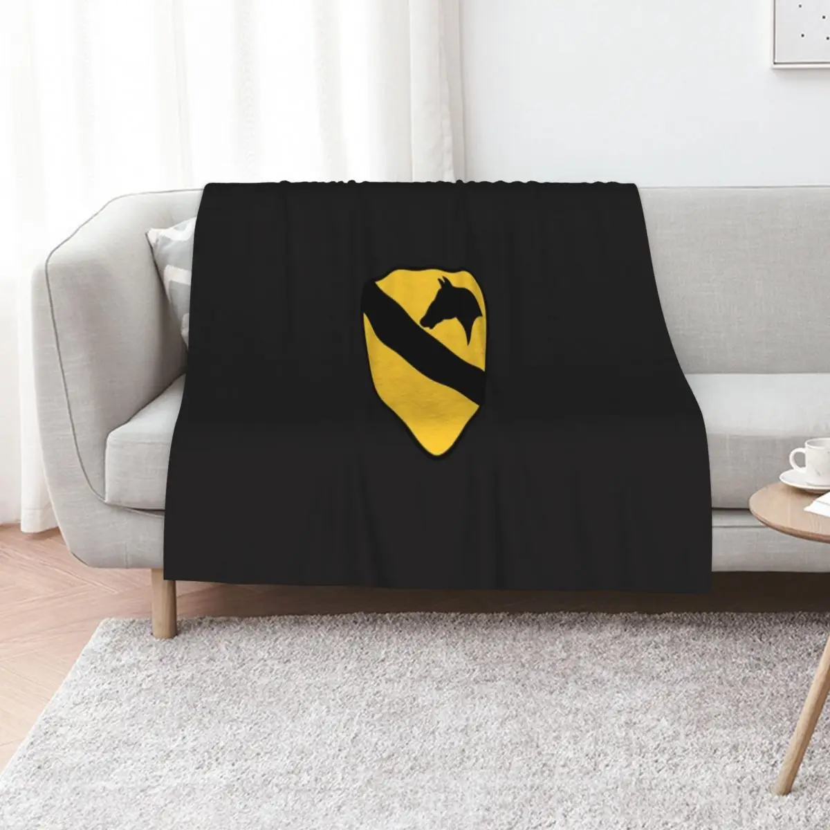 1st Cavalry Division Classic T-Shirt Throw Blanket Plaid on the sofa Loose Luxury Plush Stuffeds Cute Blankets