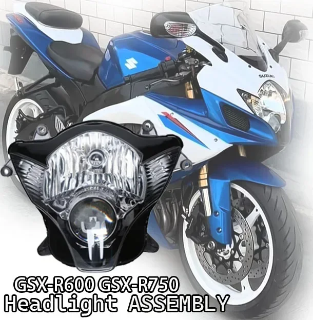 

Motorcycle Front Headlight Headlamp Assembly Fit For Suzuki GSXR600 GSXR750 2006-2007 GSXR 600/750 K6 K7 Motorcycle Acsessories