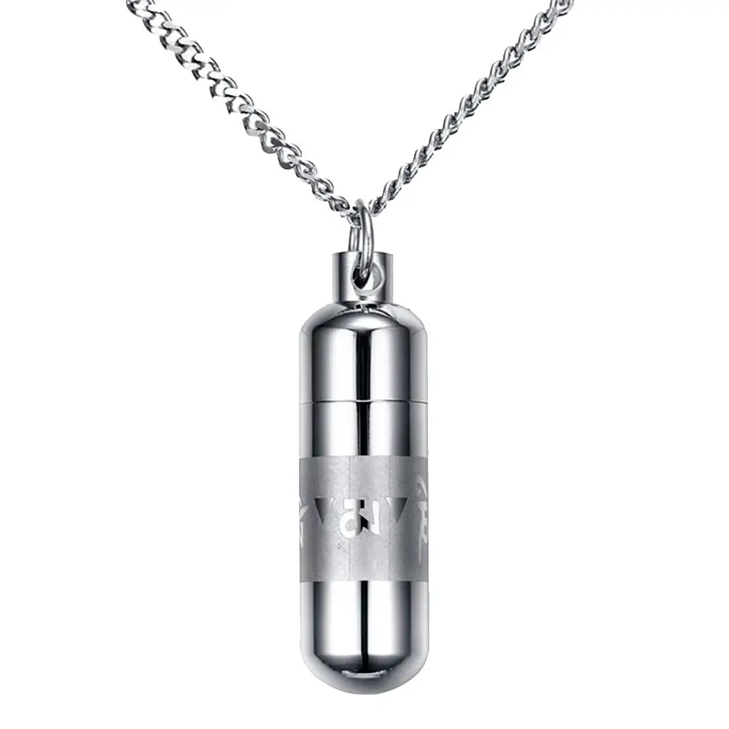 Memorial Urn สร้อยคอ Keepsake จี้ Cremation Ash Funeral คู่