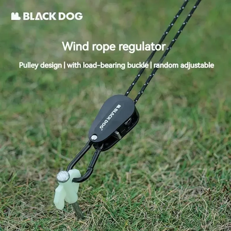 

BLACKDOG Adjustable Regulator Wind Rope Accessories Fixed Buckle Pulley Camping Outdoor 80g Tent Fastener Tensioner