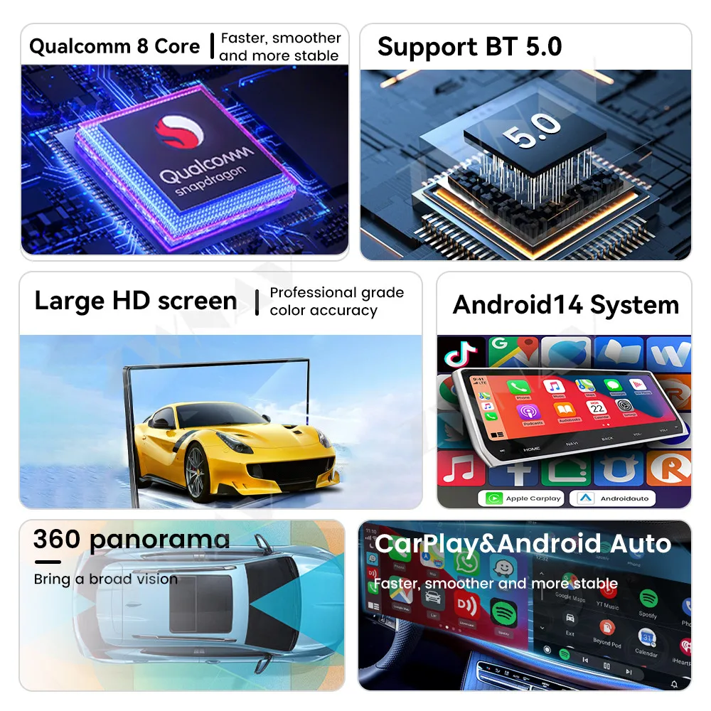 10.25 " Android 14 For Jaguar XJ XJL 351 2010 - 2018 Car Radio Multimedia Video Player GPS Navigation Carplay Stereo Head Unit - view 6