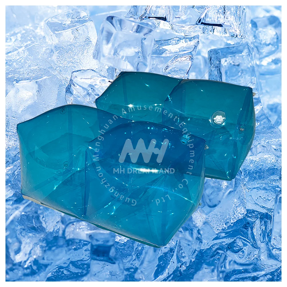 

Commercial PVC Inflatable Ice Cube Cartoon Decoration For Outdoor/Indoor Advertising MH Dreamland MH-PD116 Custom Logo Digital