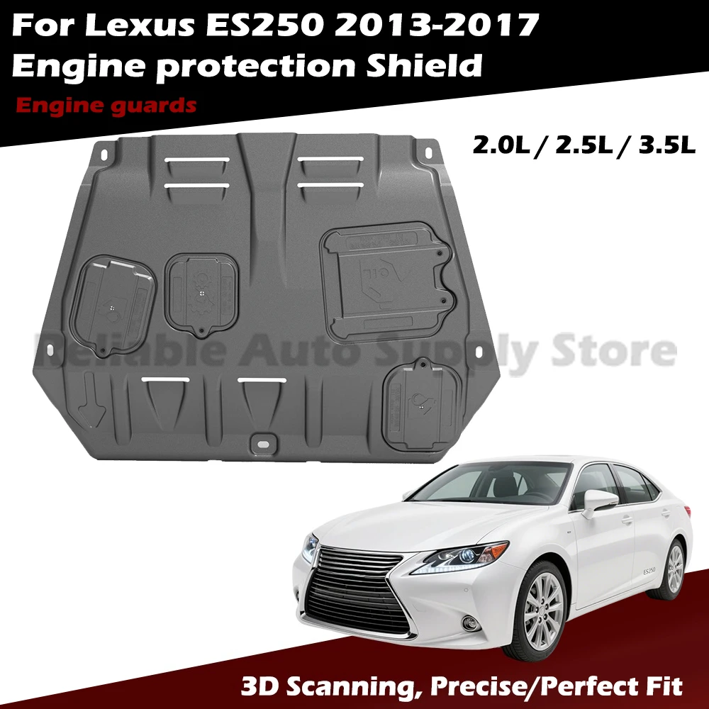 

Elite Protection System Engine Protection Plate For Lexus ES250 2013-2017 - 3D Scanned Exact Fit - Premium Security Shield