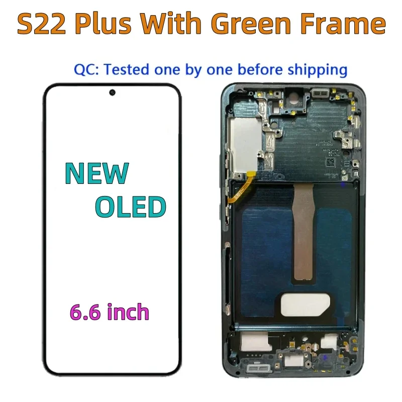 100% Super OLED For Samsung Galaxy S22 Plus LCD Display Touch Screen for samsung s22Plus S906 S906F/DS Digitizer Replacement