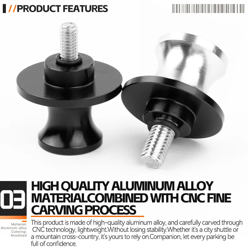 For Kawasaki Z Ninja ZX6R 250SL 250 300 400 650 1000SX Z900 Z750 Z400 Z800 Z650 Motorcycle M8 Swingarm Spool Stands Screw Slider