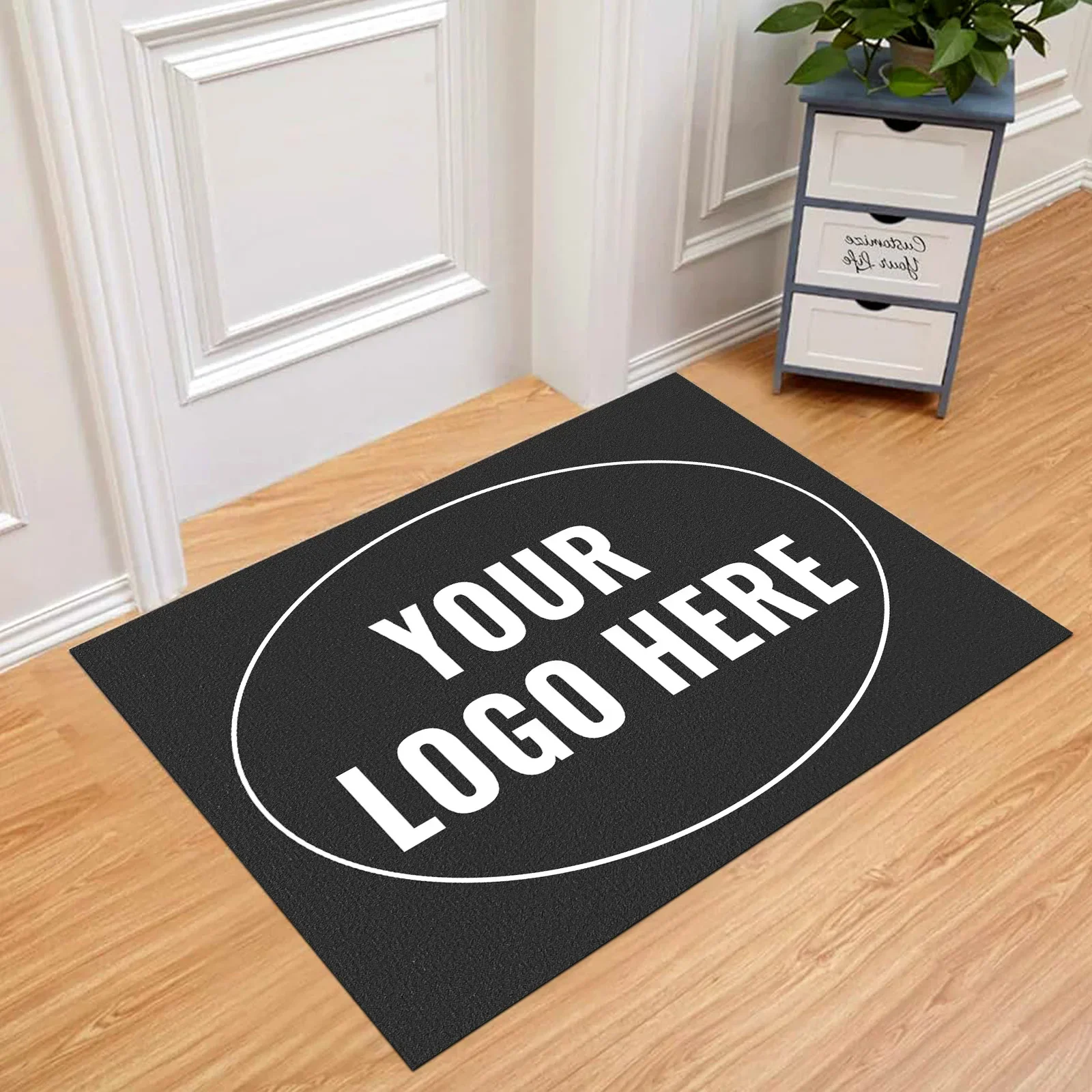 Custom Doormat Non-Slip Welcome Mat Personalized Floor Mats Quick-Dry Absorbent Carpet Logo/Photo Customization for Home Entry