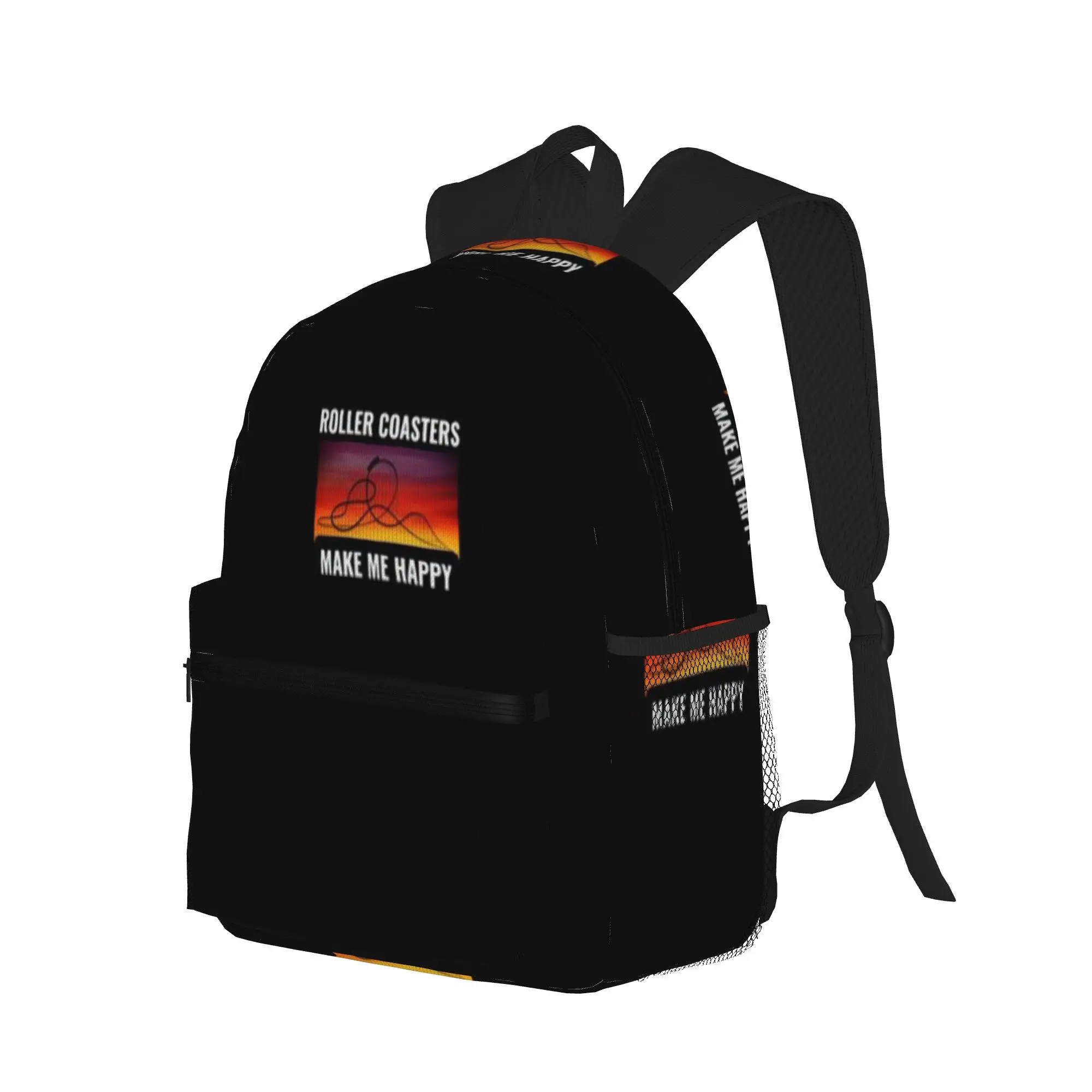 Roller Coaster Amusement Park Funny  Casual Backpack for Students and Adults Bags for women