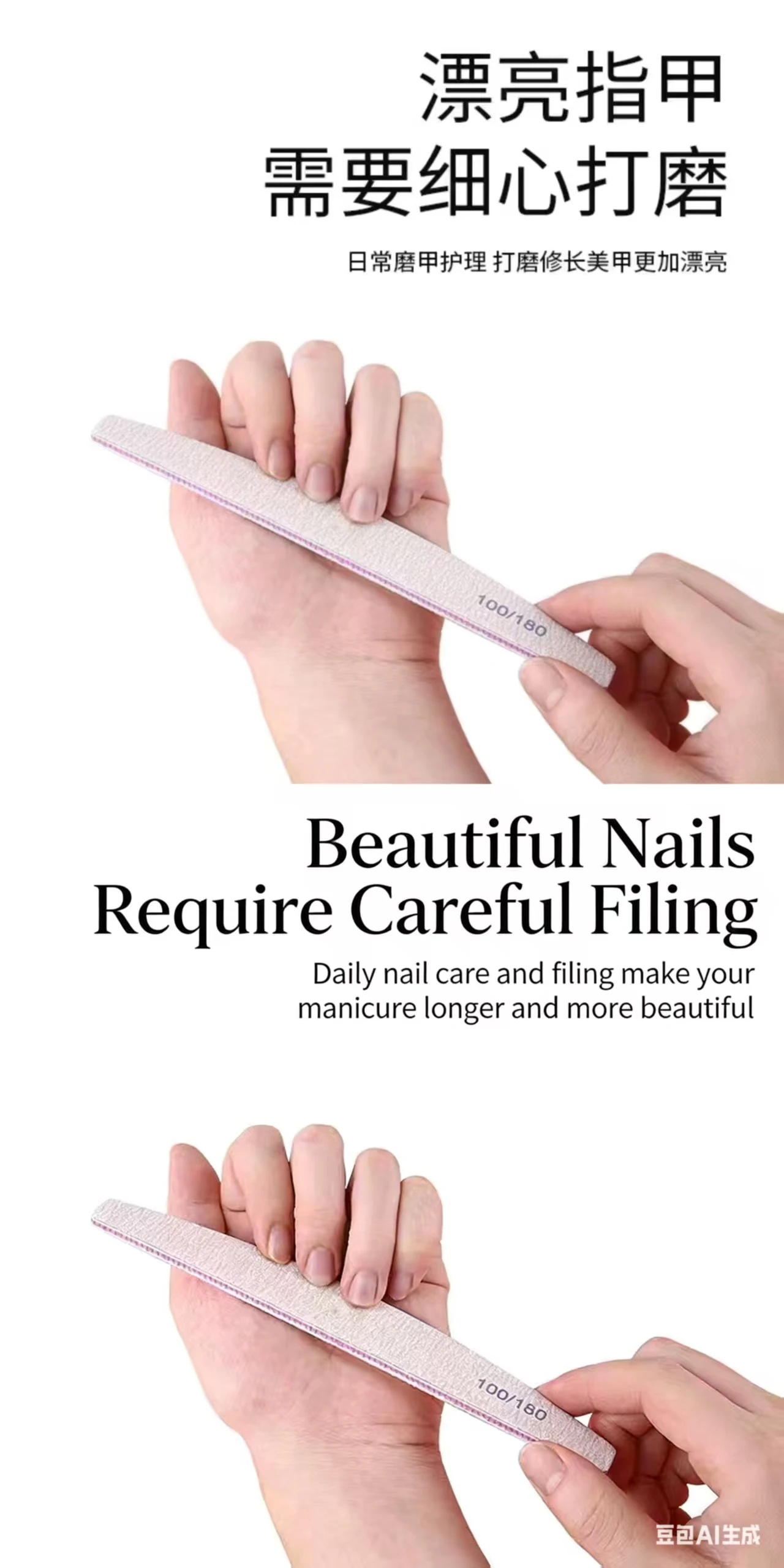 

50Pcs Pedicure Manicure Buffers Nail Care Tools lime a ongle Nail Art Files 100/180 Nails Accessoires Gel Nail Polish Polishing