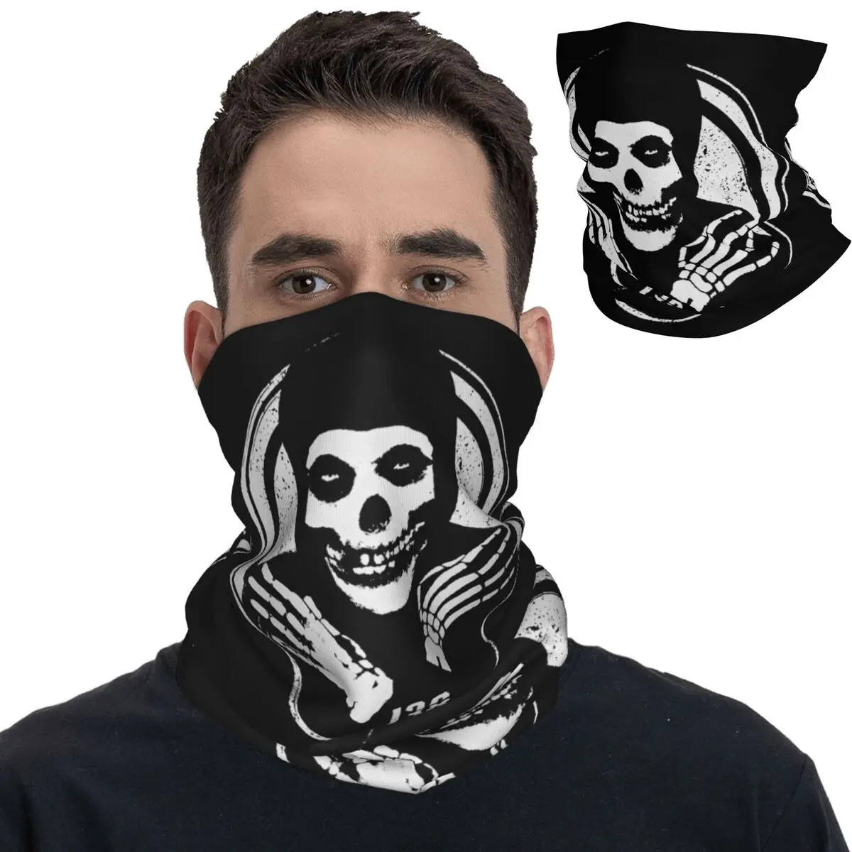 

Обложка-бандана в виде призрака и черепа, для мужчин и женщин