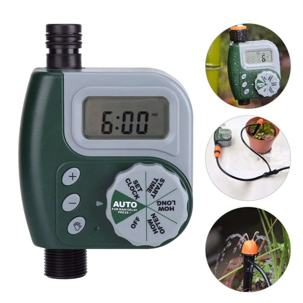 Garden Automatic Watering Timer Electronic Irrigation Controller Garden Watering Control System For Lawn Sprinkler Watering Tool