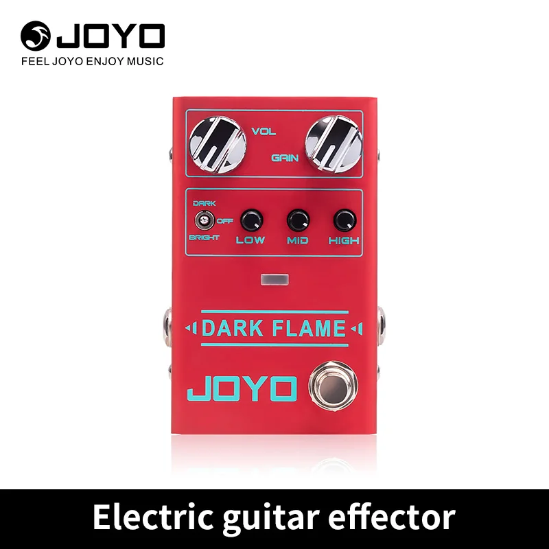 

JOYO-R-17 DARK FLAME Distortion Pedal, High Gain Metal Effect, Multiple Tones, 3 Band EQ Pedal for Guitar, Riff Solo