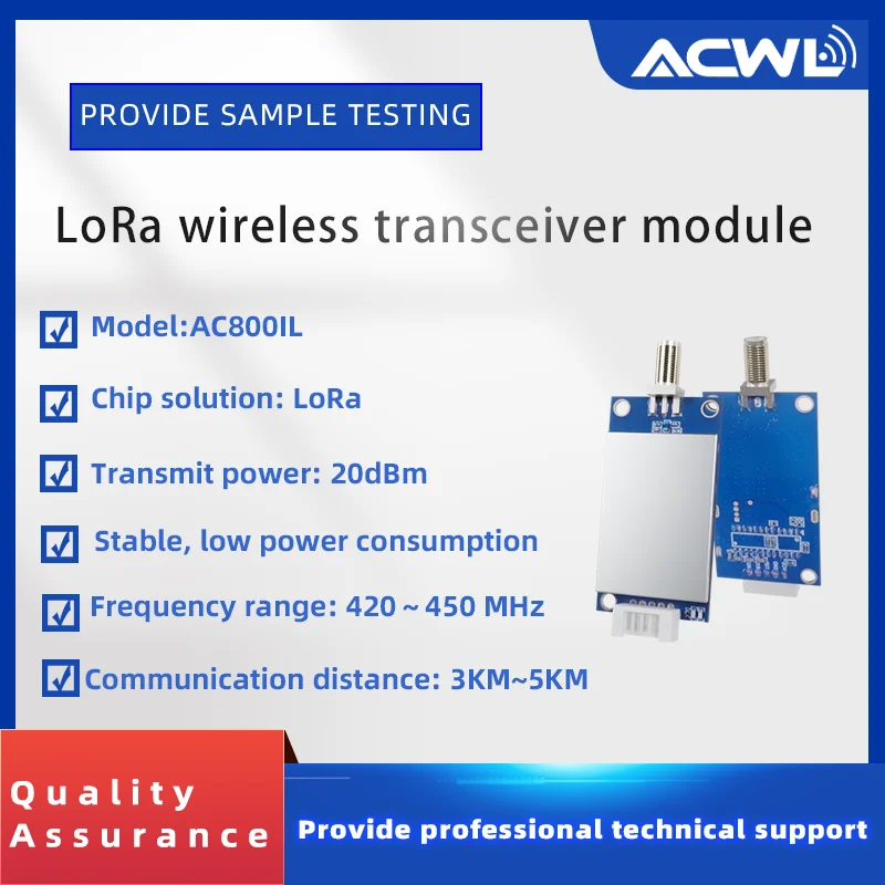 AC800IL Wireless Communication 485/232/TTL Serial Port Acquisition Transmission Module LoRa Long Distance Data Transmission