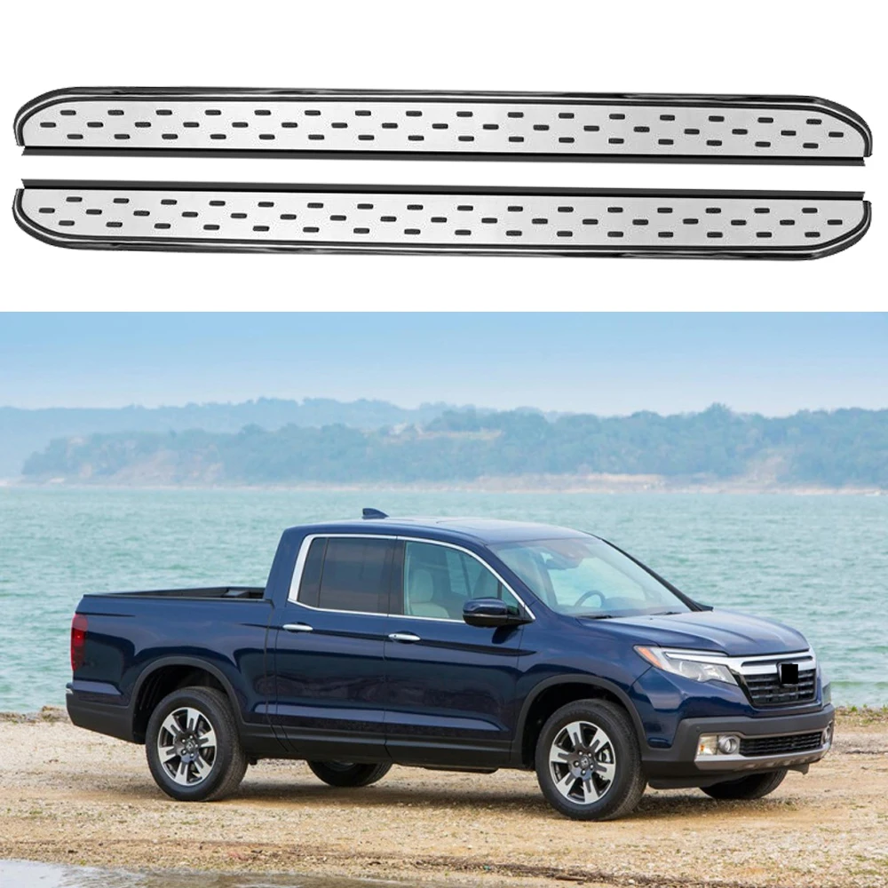 2PCS Side Step fits for Honda Ridgeline 2017 2018 2019 2020 2021 2022 2023 2024 Running Board Nerf Bars Stairs Aluminium Pedal