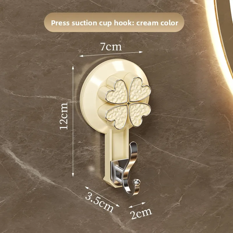 Rudder Rotating Hook Strong Vacuum Punch-free Bathroom Seamless Bathroom Wall Kitchen Door Suction Cup Hook.