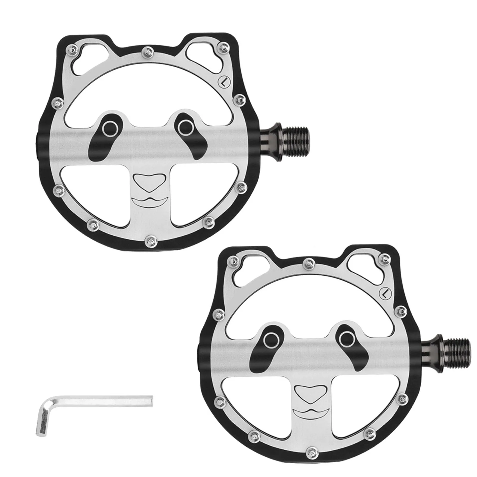 

Anti-Slip Bike Pedals Bike Pedals CNC Aluminum Alloy Fit with Anti-Slip Pins for Road Mountain Bikes