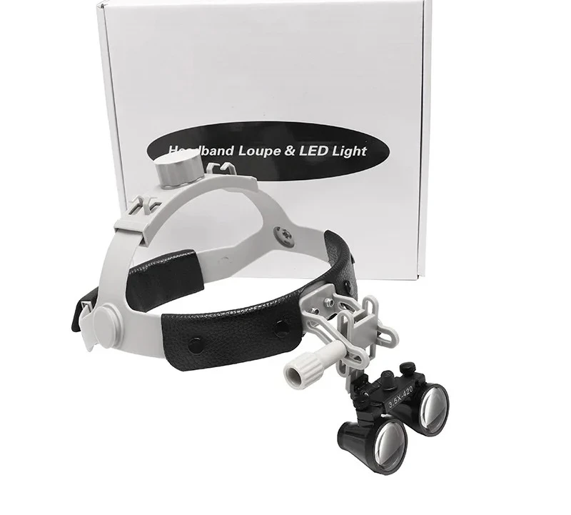 2.5X/ 3.5X  Head mounted style Magnifier Ultra-light weight Optical Loupes 320-420mm Magnifying Glass for  Surgery