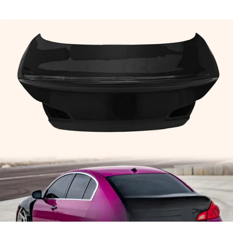 

For G37 4 Door Sedan Carbon Fiber Dcuktail Style Rear Trunk Boot Lid (no Hole)