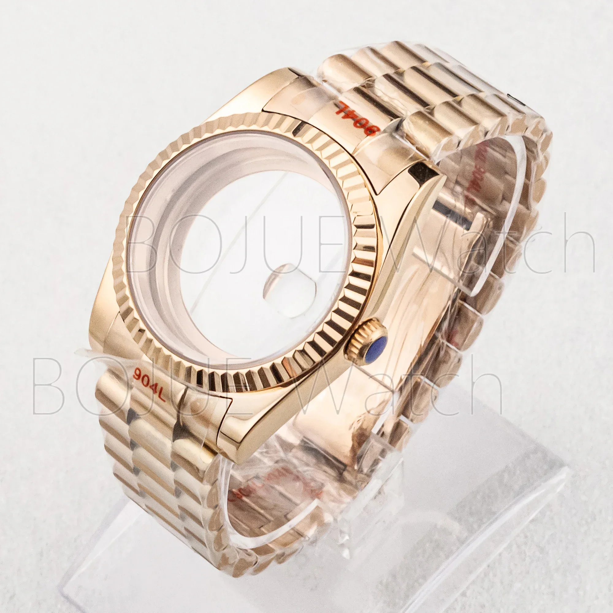 20mm silver gold rose gold black watch president bracelet strap stainless steel folding buckle fit Datejust 36/39mm watch case - Image 6