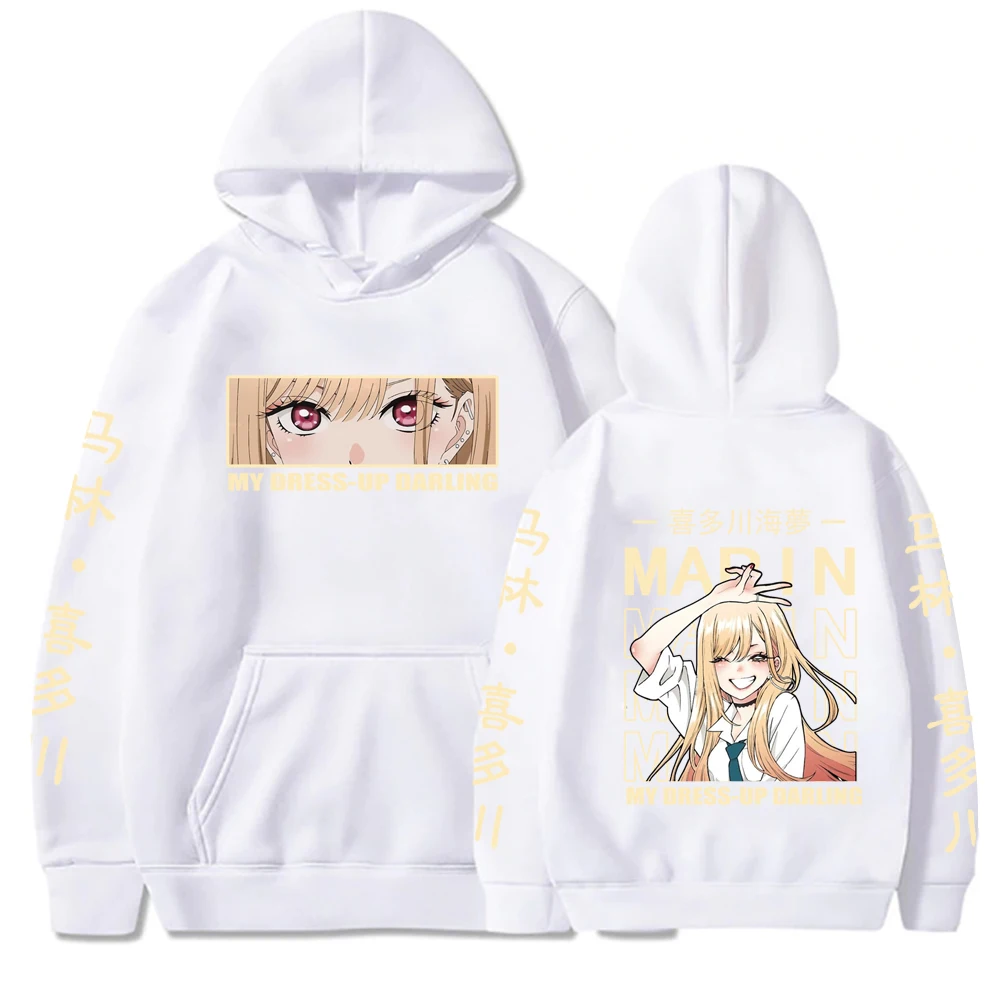 

My Dress up Darling Marin Kitagawa Anime Graphic Printed Hooded Sweatshirt Unisex Trendy Harajuku Style Men Women Hoodie moto
