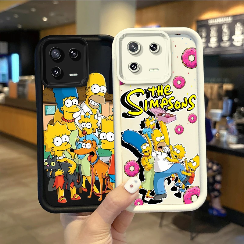 Cartoon The Simpsons Phone Case For XiaoMi 15 Pro Case 14 13 12 11T Pro 13 12 11 Lite Poco F6 F5 X5 X3 Pro Soft Shockproof Cover