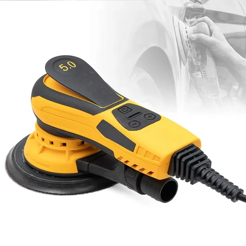 Brushless Electric Drywall Grinder - Adjustable Speed 5 Gears 6 Inches Disc 150mm Grinding Width Long Handle Efficient Anti