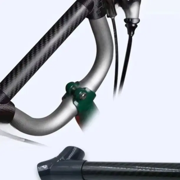 

Кронштейн руля из углеродного волокна для велосипеда Brompton, простая установка, совместимая с несколькими аксессуарами