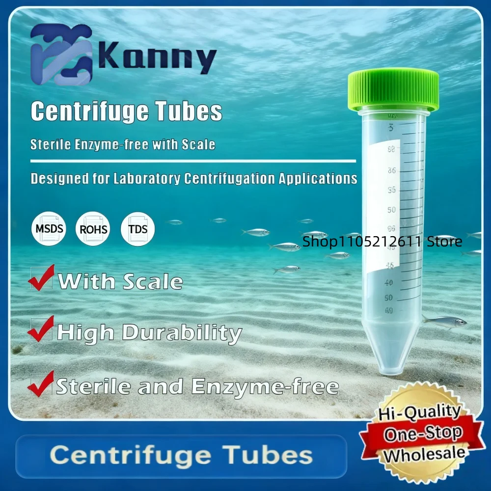 Centrifuge Tubes with Conical Bottom, Sterile, Enzyme-Free, with Graduation for Laboratory Applications Original Product
