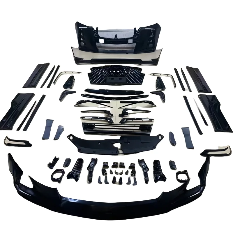 

Suitable for the Blacked-out Modified Version of Alphard Body Kit Including Front and Rear Bumpers Side Skirts and Grille