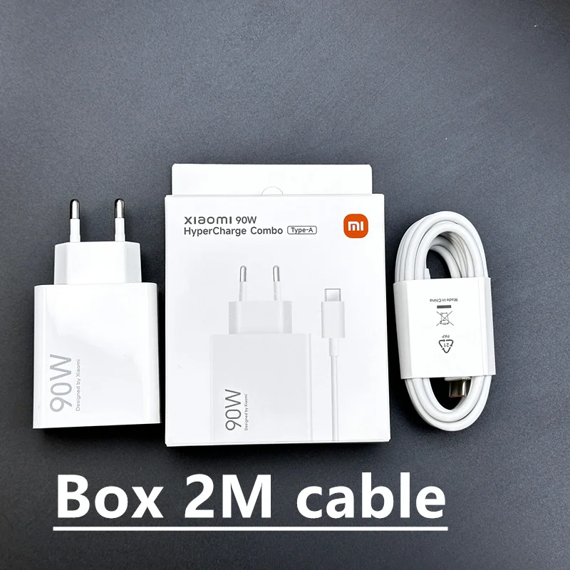 Xiaomi POCO X7 X6 F7 Pro 90W Charger EU US Turbo Charging Wall Power Adapter 1/1.5/2 M 6A Type C Cable For Mi 15 S 14 13 K80 K70 - náhled 3