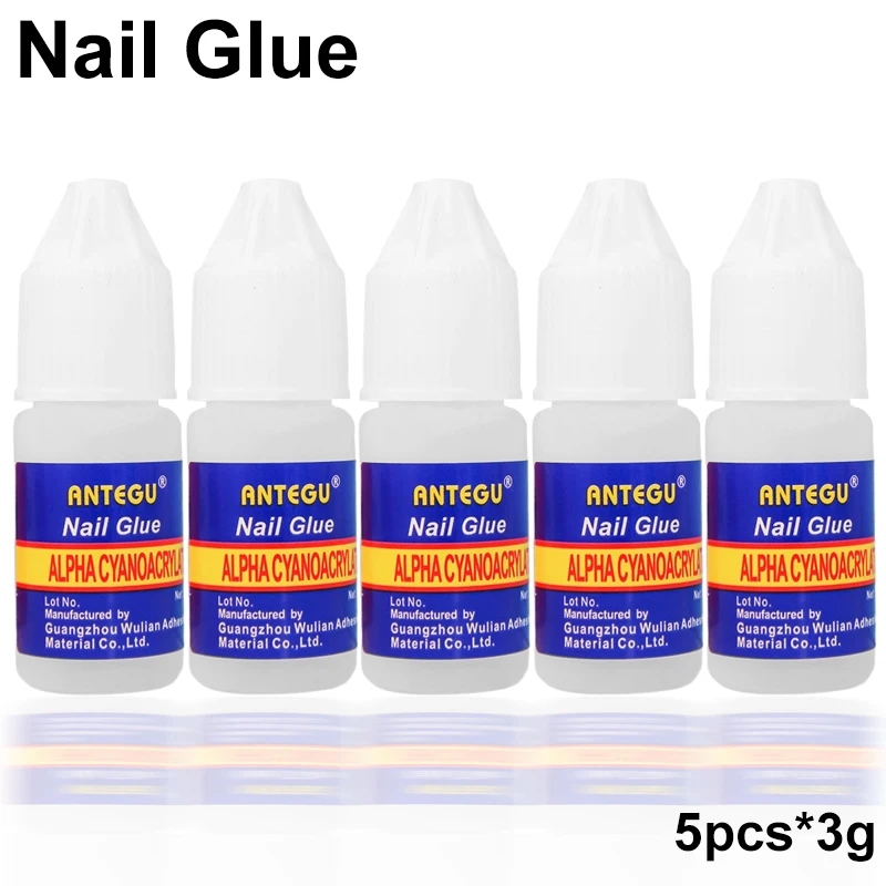 Cola para unhas 3g, garrafa macia profissional de longa duração, cola super forte para unhas, 1/5/10/20/30 peças, ferramentas para arte em unhas, strass