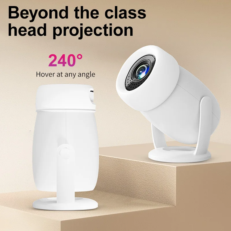 2025 Smart Projector 1080P Draagbare Android13 HY400 Pro Plus WiFi Game Mini 4K Videoprojectoren met LED LCD HY300 Stille Gimbal