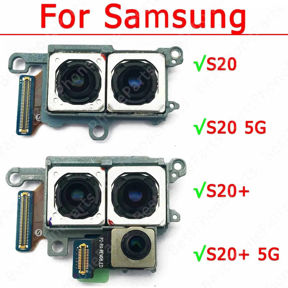 Rear Back Camera For Samsung Galaxy S20 Ultra S20+ Plus 5G Camera Module Replacement Backside View Repair Spare Parts