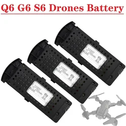 3.7V LiPo Battery for Q6 G6 S6 8K RC Quadcopter Spare Parts For G6 Pro Rechargeable Battery 3.7V 1800mAh For Q6 Drones Parts